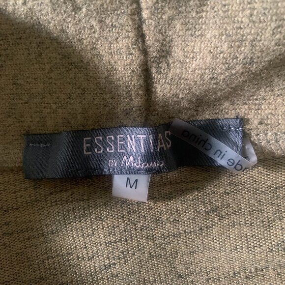 ESSENTIALS BY MILANO WOMEN'S EARTH GREEN OPEN FRONT CARDIGAN SWEATER SIZE MEDIUM - Picture 6 of 6